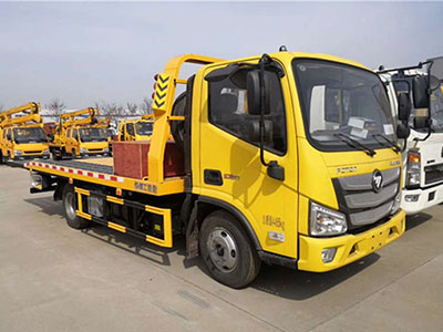 国六福田欧马可蓝牌清障车