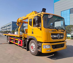 国六东风多利卡D9一拖二清障带吊